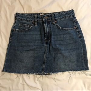 pacsun jean skirt